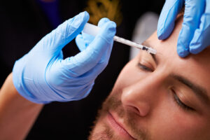 person having botox